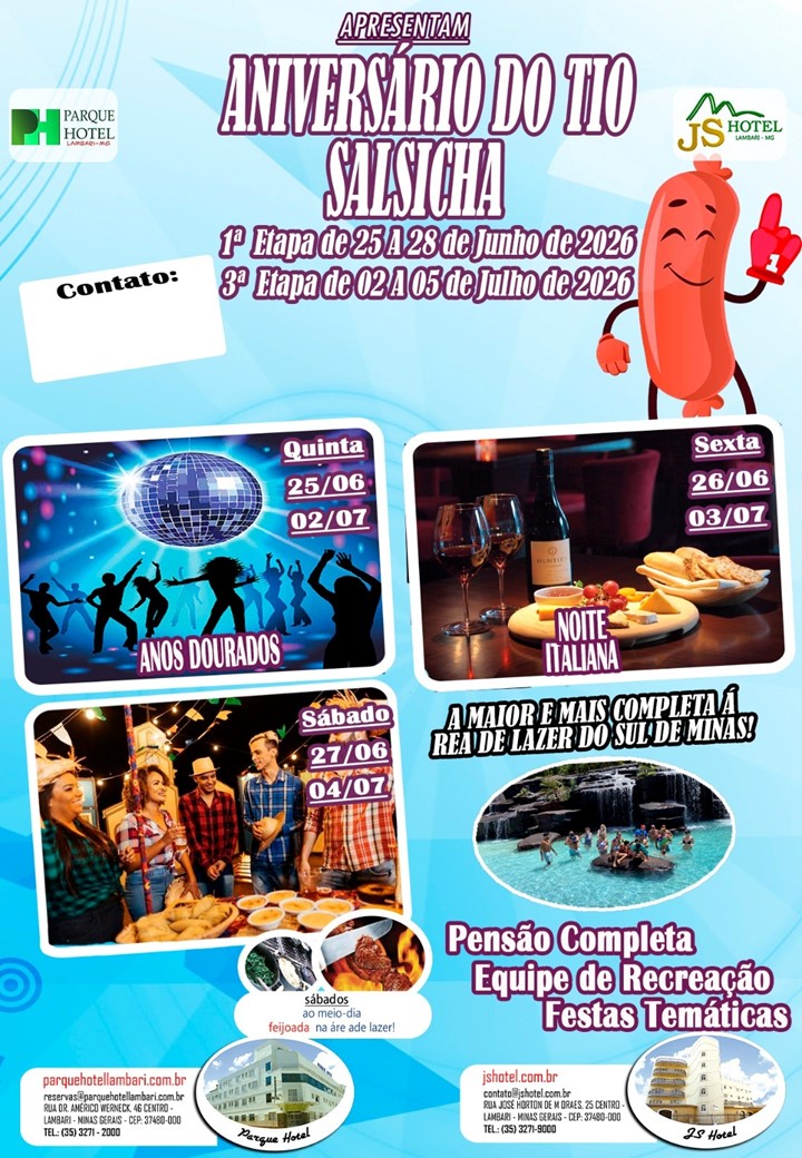 Aniversário do Tio Salsicha 1 e 3 etapa