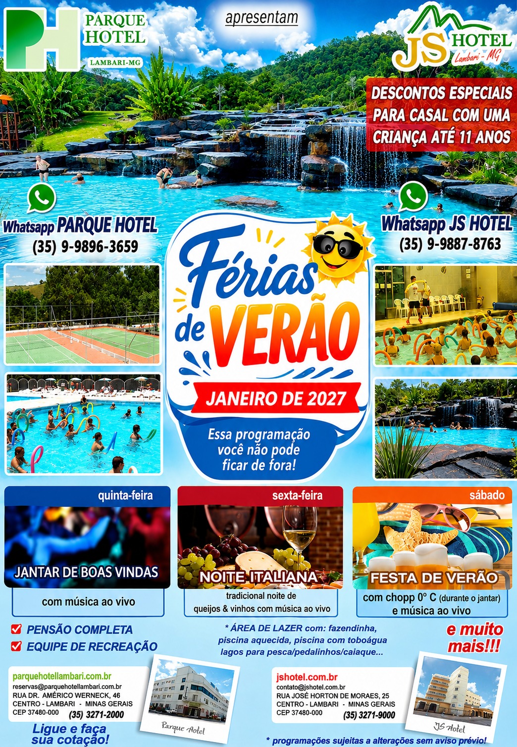 Férias de verão 2027